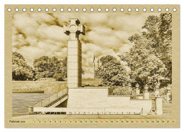 Produktbild: Das Baltikum - Ein Kalender im Zeitungsstil (Tischkalender 2026 DIN A5 quer), CALVENDO Monatskalender