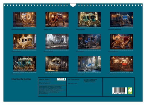 Produktbild: Skurrile Kutschen (Wandkalender 2026 DIN A3 quer), CALVENDO Monatskalender