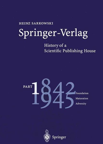 Produktbild: Springer-Verlag: History of a Scientific Publishing House