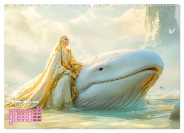 Produktbild: Fantasie ist Trumpf - Ein Blick in eine Fantasiewelt (Wandkalender 2026 DIN A2 quer), CALVENDO Monatskalender