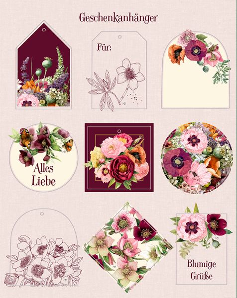 Produktbild: Geschenkpapier-Bu.: Sch&ouml;ner schenken - Bl&uuml;tenzauber (Bastin)
