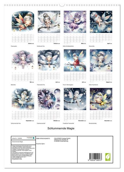Produktbild: Schlummernde Magie (hochwertiger Premium Wandkalender 2026 DIN A2 hoch), Kunstdruck in Hochglanz