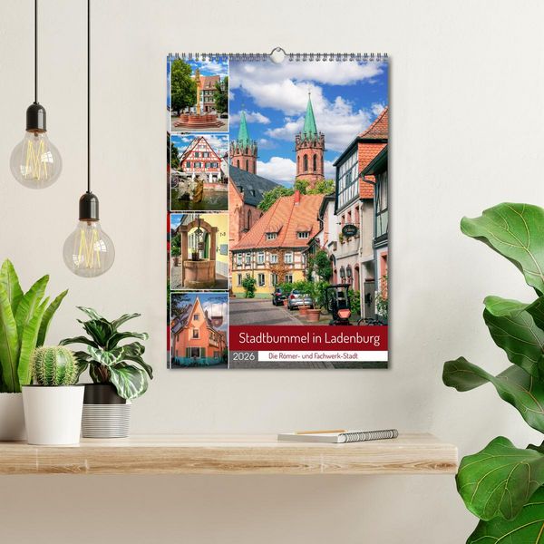 Produktbild: Stadtbummel in Ladenburg - Die R&ouml;mer- und Fachwerk-Stadt (Wandkalender 2026 DIN A3 hoch), CALVENDO Monatskalender
