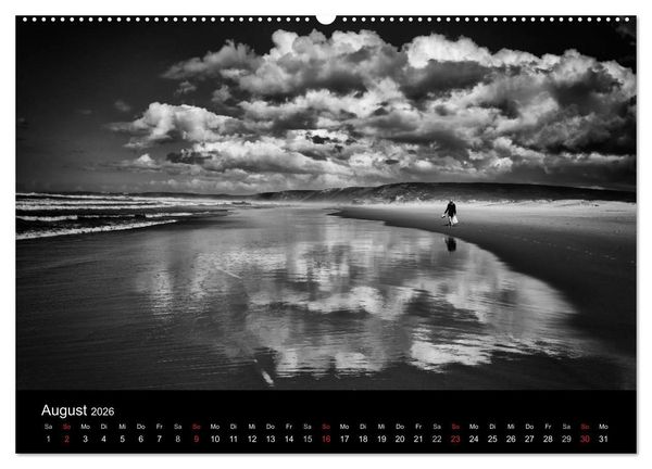 Produktbild: Das Licht in Schwarz und Wei&szlig; (hochwertiger Premium Wandkalender 2026 DIN A2 quer), Kunstdruck in Hochglanz