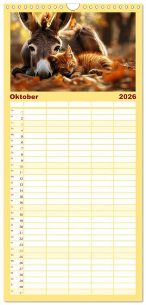 Produktbild: Familienplaner 2026 - Wenn Vertrauen siegt mit 5 Spalten (Wandkalender, 21 x 45 cm) CALVENDO