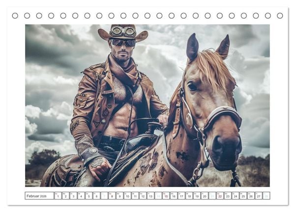 Produktbild: Im Bann des Cowboys (Tischkalender 2026 DIN A5 quer), CALVENDO Monatskalender