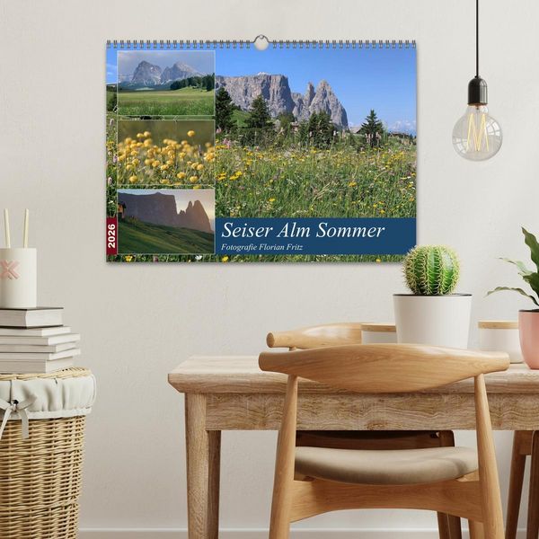 Produktbild: Seiser Alm Sommer (Wandkalender 2026 DIN A3 quer), CALVENDO Monatskalender