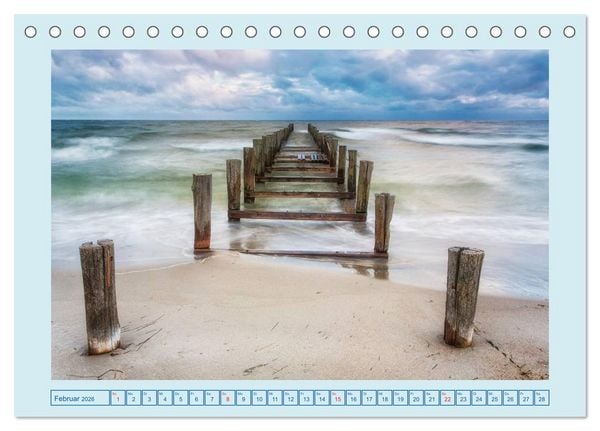 Produktbild: Fischland-Dar&szlig;-Zingst (Tischkalender 2026 DIN A5 quer), CALVENDO Monatskalender
