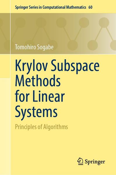 Produktbild: Krylov Subspace Methods for Linear Systems