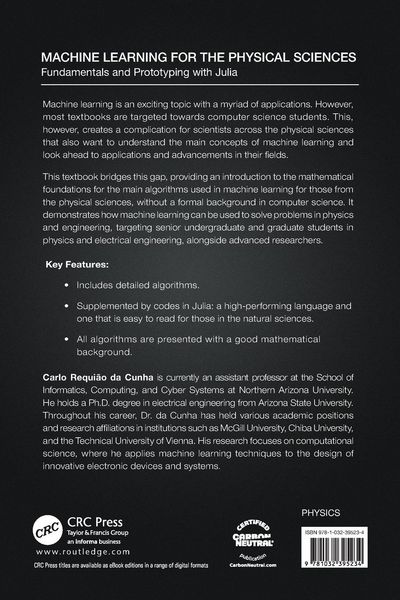 Produktbild: Machine Learning for the Physical Sciences
