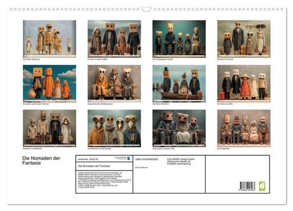 Produktbild: Die Nomaden der Fantasie (Wandkalender 2027 DIN A2 quer), CALVENDO Monatskalender