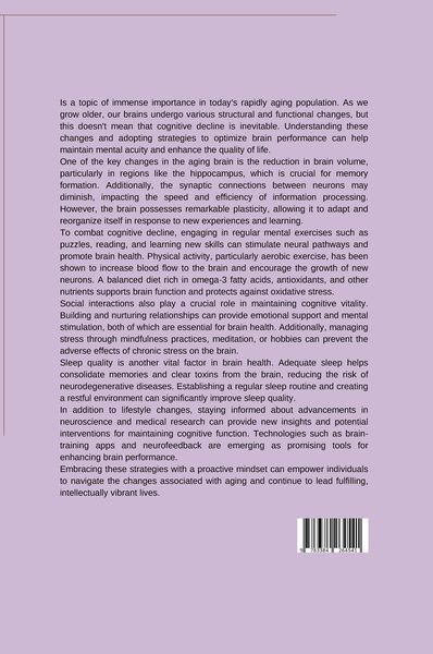 Produktbild: The Aging Brain: Navigating Changes and Optimizing Performance