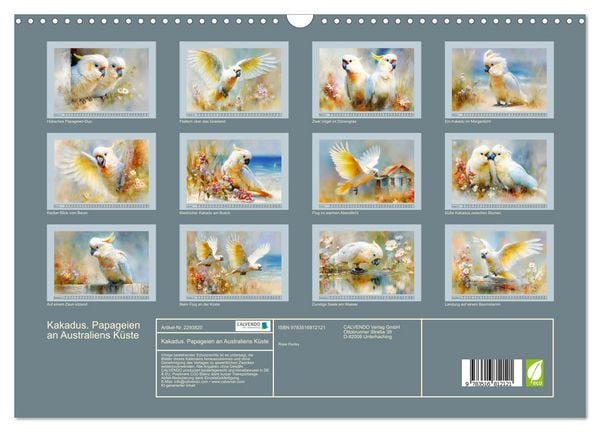Produktbild: Kakadus. Papageien an Australiens K&uuml;ste (Wandkalender 2027 DIN A3 quer), CALVENDO Monatskalender