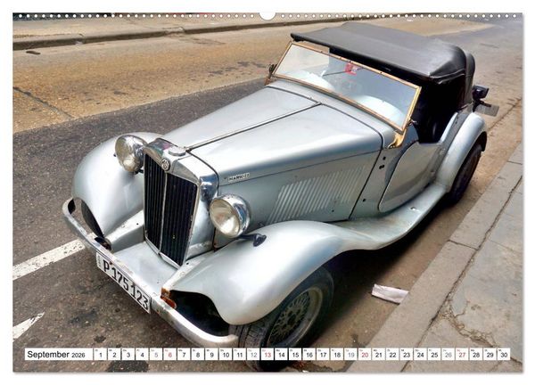 Produktbild: MG Classics - Britische Oldtimer in Kuba (Wandkalender 2026 DIN A2 quer), CALVENDO Monatskalender
