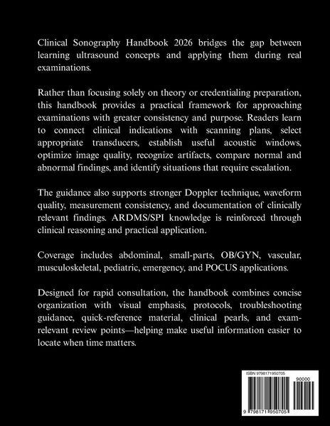 Produktbild: Clinical Sonography Handbook 2026
