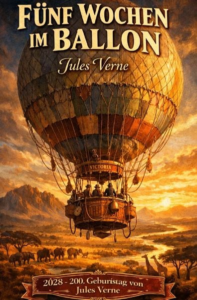 Produktbild: 2028 - 200. Geburtstag von Jules Verne / F&uuml;nf Wochen im Ballon