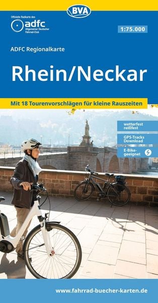 Produktbild: BVA ADFC Regionalkarte Region Rhein/Neckar 1:75.000