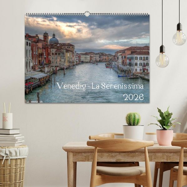 Produktbild: Venedig - La Serenissima 2026 (Wandkalender 2026 DIN A2 quer), CALVENDO Monatskalender