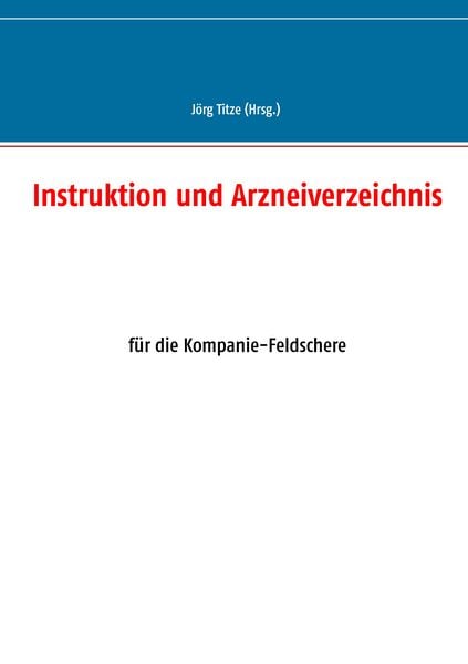 Produktbild: Instruktion und Arzneiverzeichnis