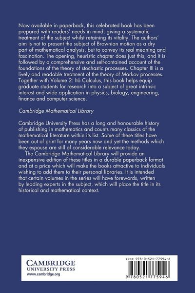 Produktbild: Diffusions, Markov Processes, and Martingales