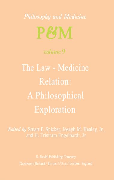 Produktbild: The Law-Medicine Relation: A Philosophical Exploration