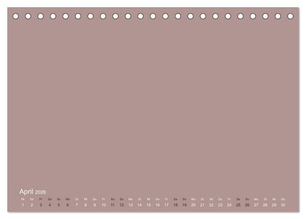 Produktbild: DIY Bastel-Kalender -Erdige Pastell Farben- Zum Selbstgestalten (Tischkalender 2026 DIN A5 quer), CALVENDO Monatskalender