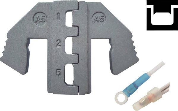 Produktbild: TOOLCRAFT PLE-0A5 Crimp-Eins&auml;tze Endverbinder, Kabelschuhe mit Schrumpfschlauch Quetschbereich: 0.5 bis 6mm&sup2; Passend f&uuml;r Marke