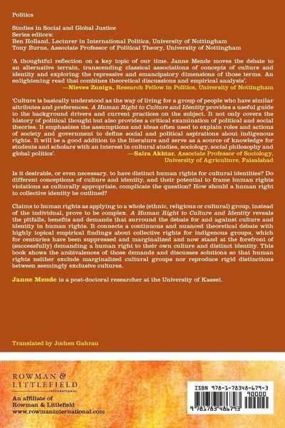 Produktbild: Human Right to Culture and Identity