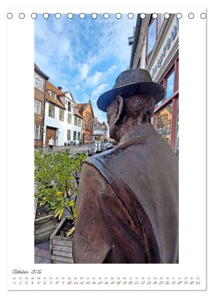 Produktbild: Idyllisches L&uuml;neburg. Historische Fassaden und Giebel der Salz- und Hansestadt (Tischkalender 2026 DIN A5 hoch), CALVENDO Monatskalender