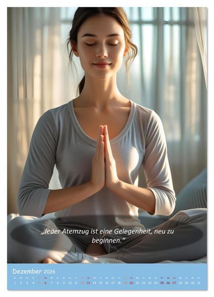 Produktbild: Yoga im Bett (hochwertiger Premium Wandkalender 2026 DIN A2 hoch), Kunstdruck in Hochglanz