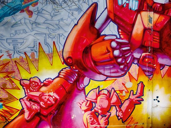 Produktbild: CALVENDO Puzzle Graffiti an der Turnhalle Gamigstra&szlig;e 1000 Teile Lege-Gr&ouml;&szlig;e 64 x 48 cm Foto-Puzzle Bild von Dirk Meutzner