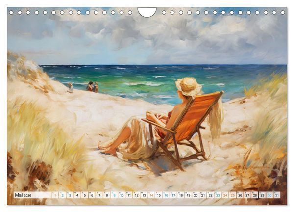 Produktbild: Ostsee-Gefl&uuml;ster - Entspannung am Meer (Wandkalender 2026 DIN A4 quer), CALVENDO Monatskalender