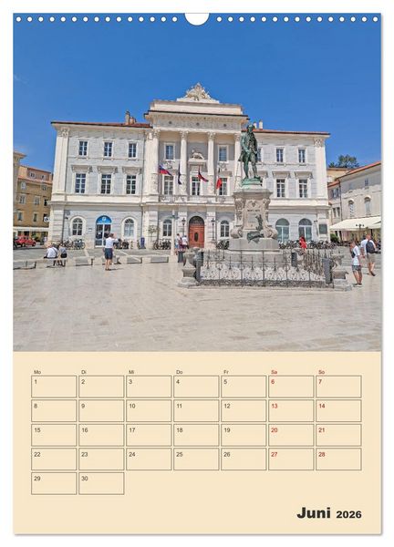 Produktbild: Piran, Sloweniens Perle am Mittelmeer (Wandkalender 2026 DIN A3 hoch), CALVENDO Monatskalender