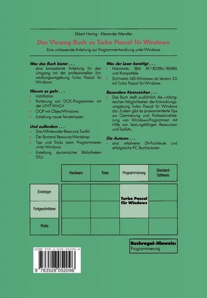 Produktbild: Das Vieweg Buch zu Turbo Pascal f&uuml;r Windows
