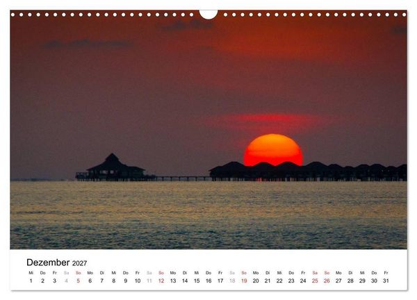 Produktbild: Malediven &ndash; Das Paradies im Indischen Ozean III (Wandkalender 2027 DIN A3 quer), CALVENDO Monatskalender
