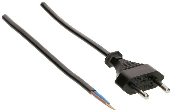 Produktbild: Max Hauri 138770 Strom Anschlusskabel Schwarz 3m
