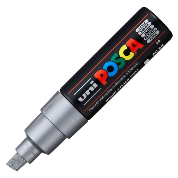 Produktbild: Faber-Castell uni POSCA Acrylmarker PC-8K 8mm silber