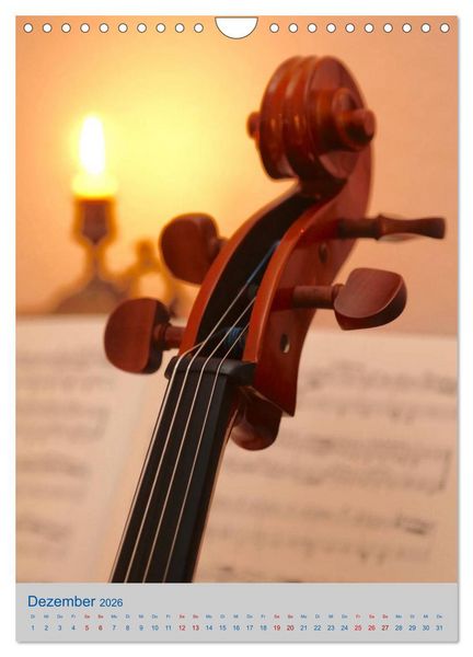 Produktbild: Instrumente - Musikalisch durch das Jahr (Wandkalender 2026 DIN A4 hoch), CALVENDO Monatskalender