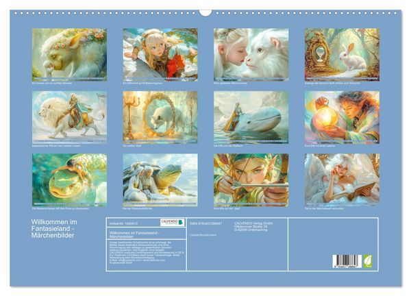 Produktbild: Willkommen im Fantasieland - M&auml;rchenbilder (Wandkalender 2026 DIN A2 quer), CALVENDO Monatskalender