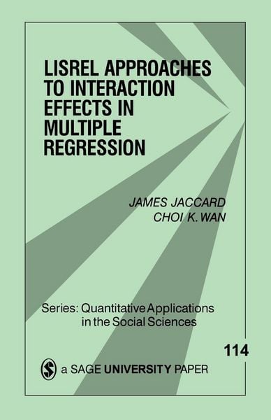 Produktbild: Lisrel Approaches to Interaction Effects in Multiple Regression