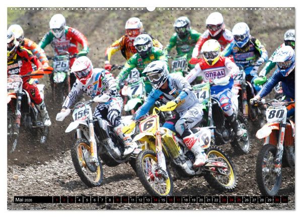 Produktbild: Moto Cross (hochwertiger Premium Wandkalender 2026 DIN A2 quer), Kunstdruck in Hochglanz
