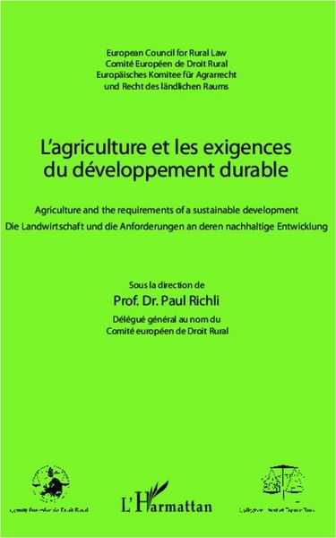 Produktbild: L'agriculture et les exigences du d&eacute;veloppement durable