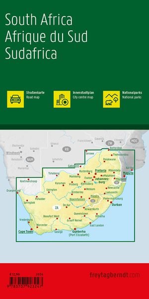Produktbild: Freytag & berndt Stra&szlig;enkarte S&uuml;dafrika 1:1,5 Mio.