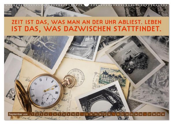 Produktbild: Im Flow der Zeit - im Hier und Jetzt (Wandkalender 2026 DIN A2 quer), CALVENDO Monatskalender