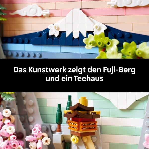 Produktbild: LEGO Art 31218 Japanische Kirschbl&uuml;tenlandschaft, DIY Wanddeko