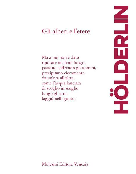 Produktbild: Gli alberi e l'etere. Testo tedesco a fronte
