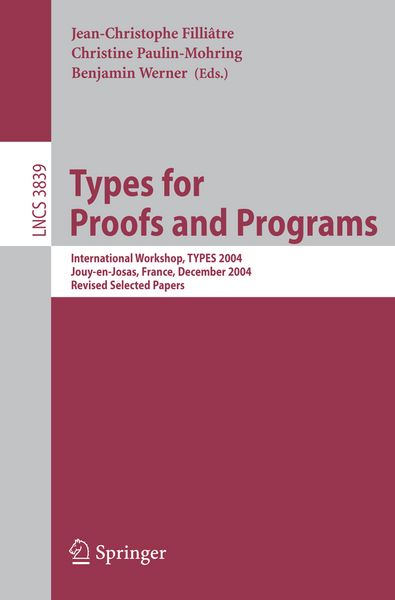 Produktbild: Types for Proofs and Programs
