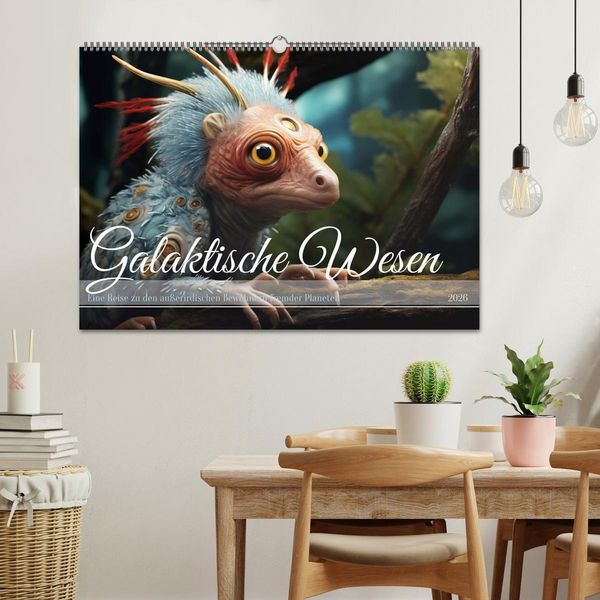 Produktbild: Galaktische Wesen (Wandkalender 2026 DIN A2 quer), CALVENDO Monatskalender
