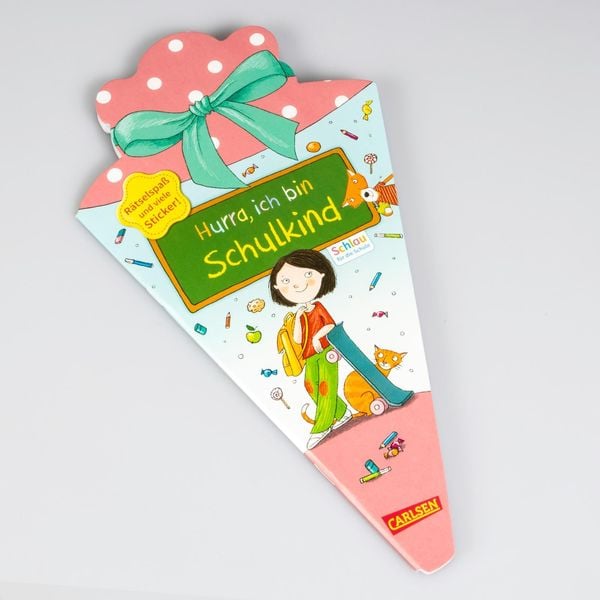 Produktbild: Schlau für die Schule: Hurra, ich bin Schulkind (Schultüte rosa/blau)