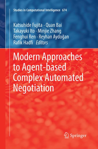 Produktbild: Modern Approaches to Agent-based Complex Automated Negotiation